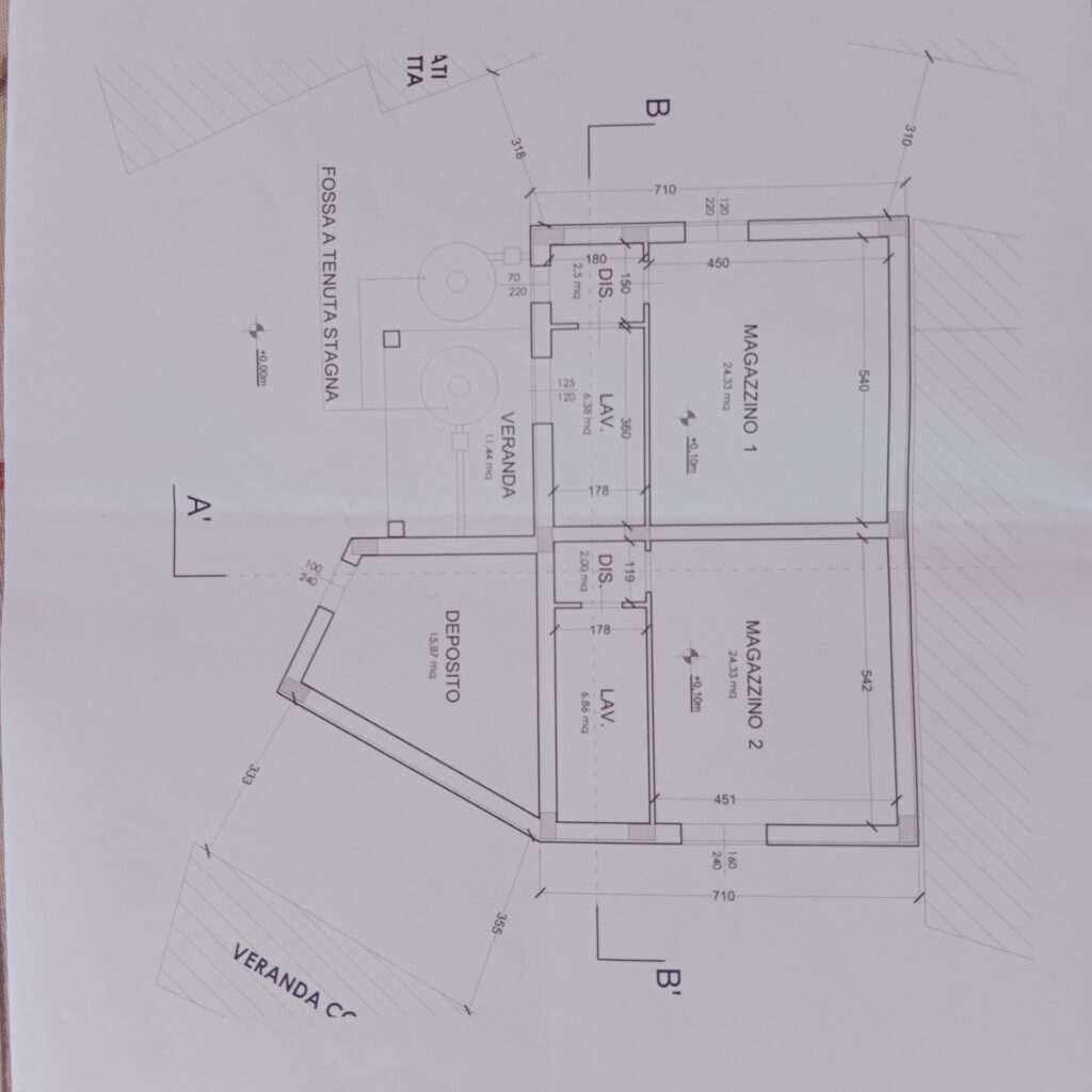 Plan für zwei Apartments