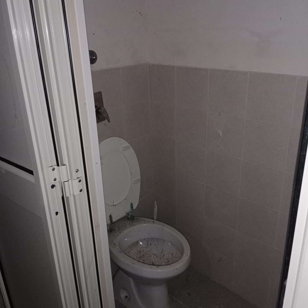 Toilette im Keller