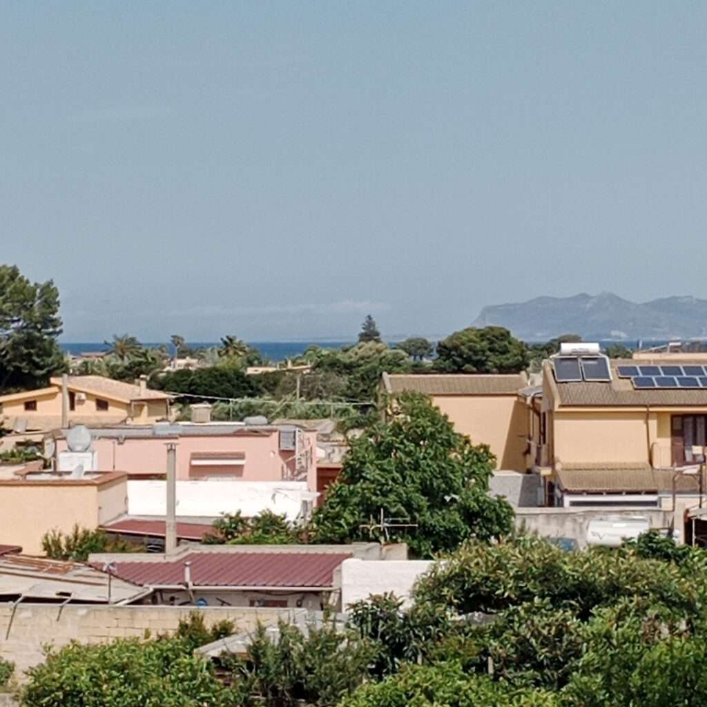 Sicht zur Insel Favignana