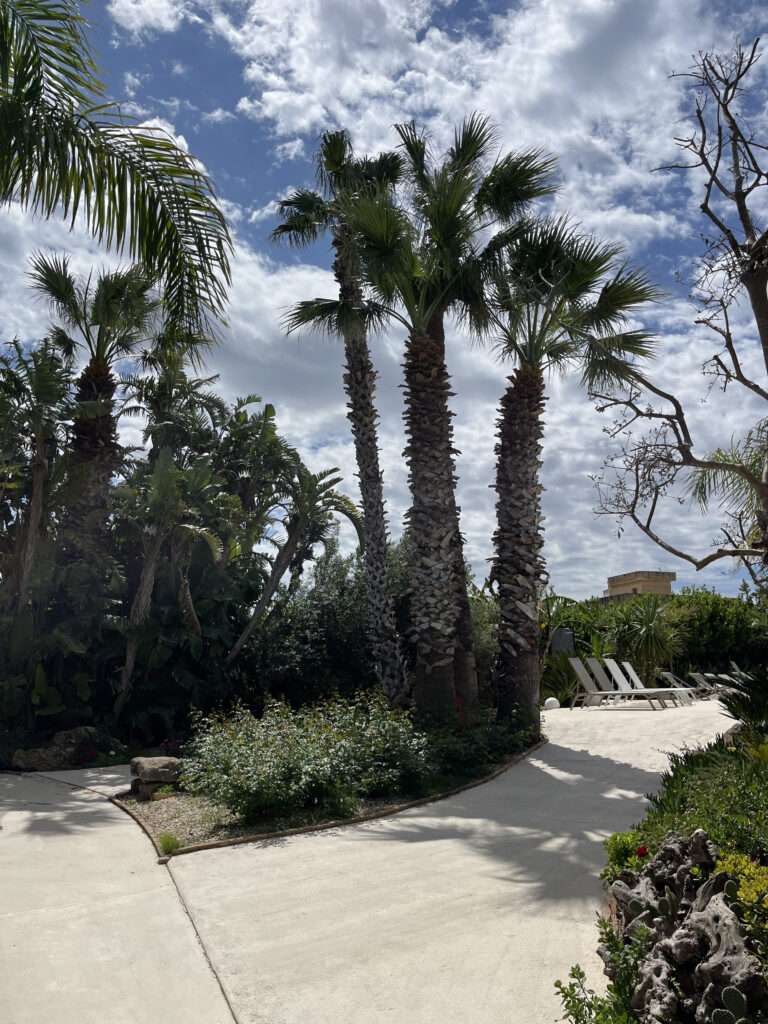 Weg zum Pool