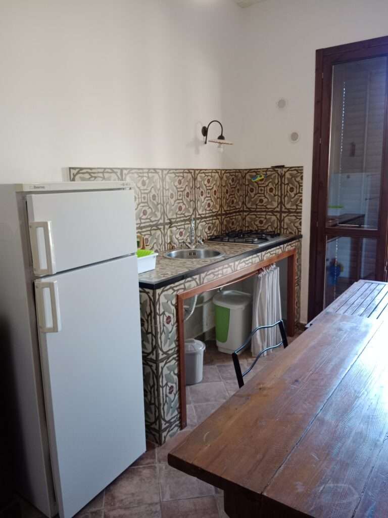 Küche in einem der Apartments
