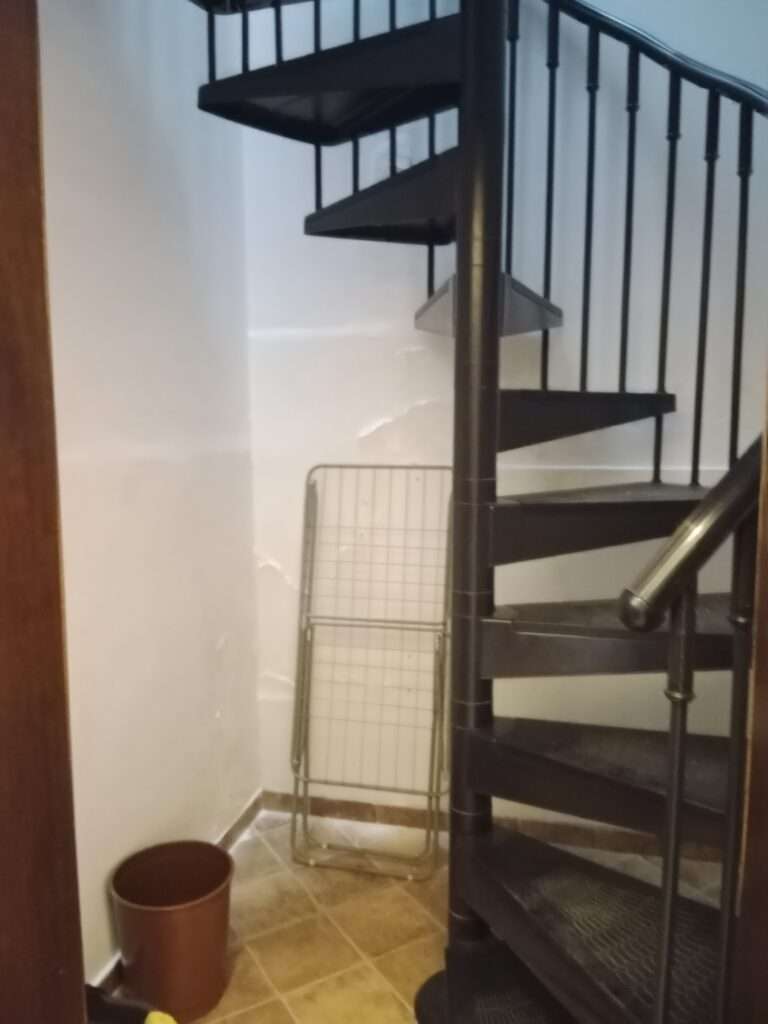 Wendeltreppe zum Dach