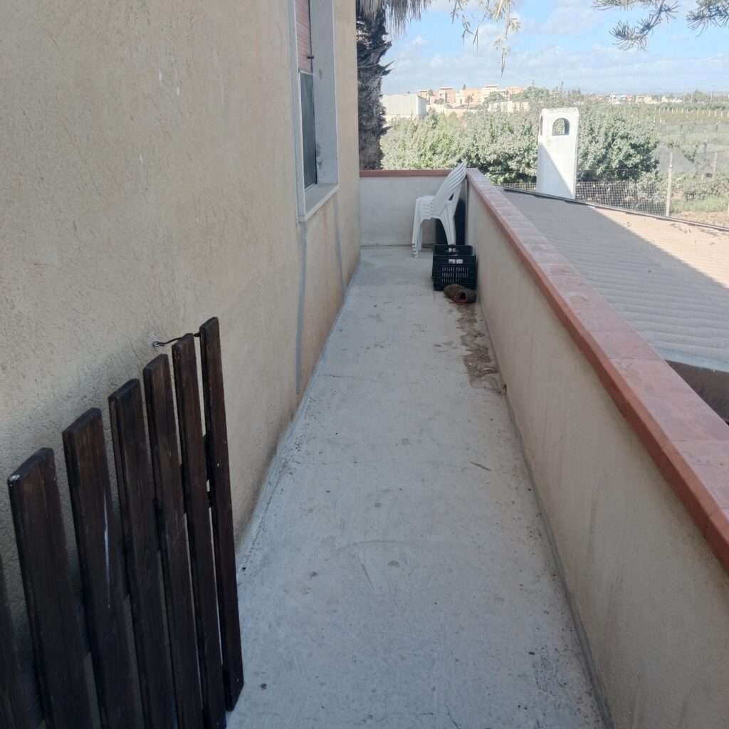 Balkon beim Eingang
