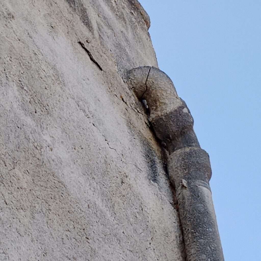 Riss im Ableitungsrohr