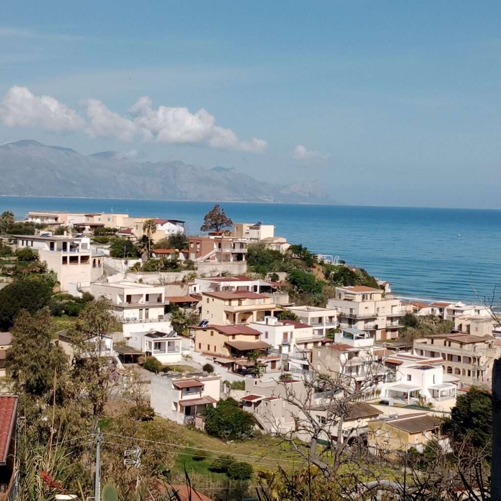 Sicht über Alcamo Marina bis San Vito Lo Capo