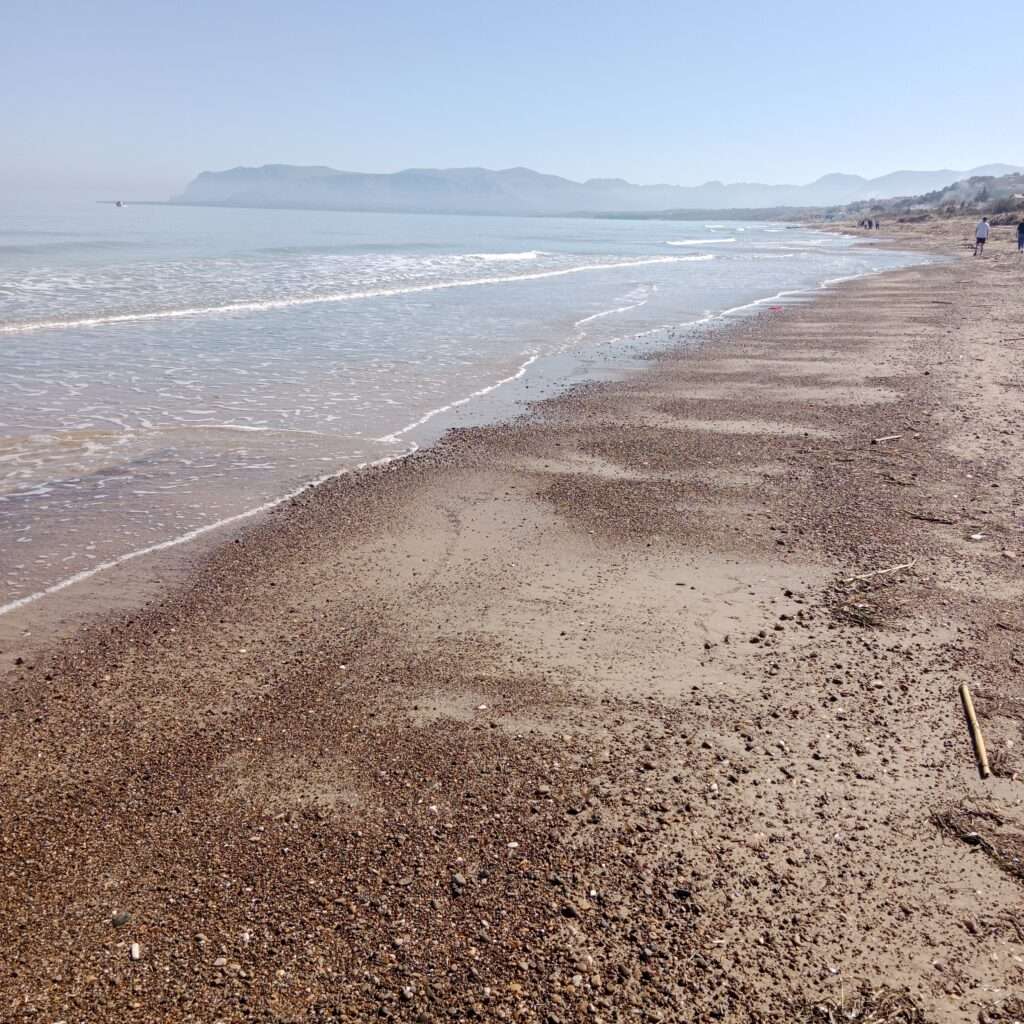 Strand an der Viale delle Fornaci Romane