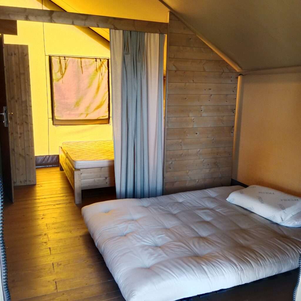 Schlafen im Glampingzelt 