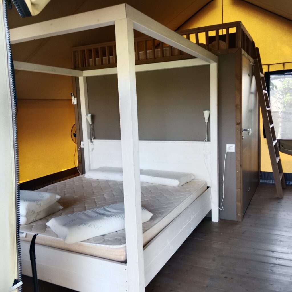 Schlafen im Glampingzelt 