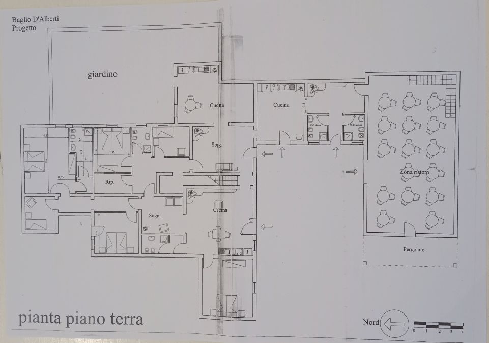 Möglicher Umbau zu einem Apartmenthaus - Erdgeschoss