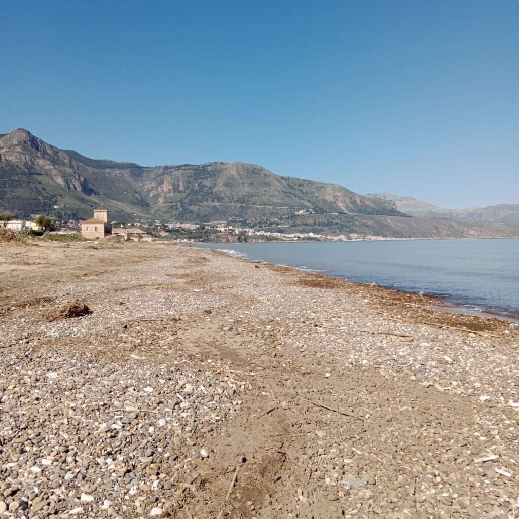 Strand an der Viale delle Fornaci Romane