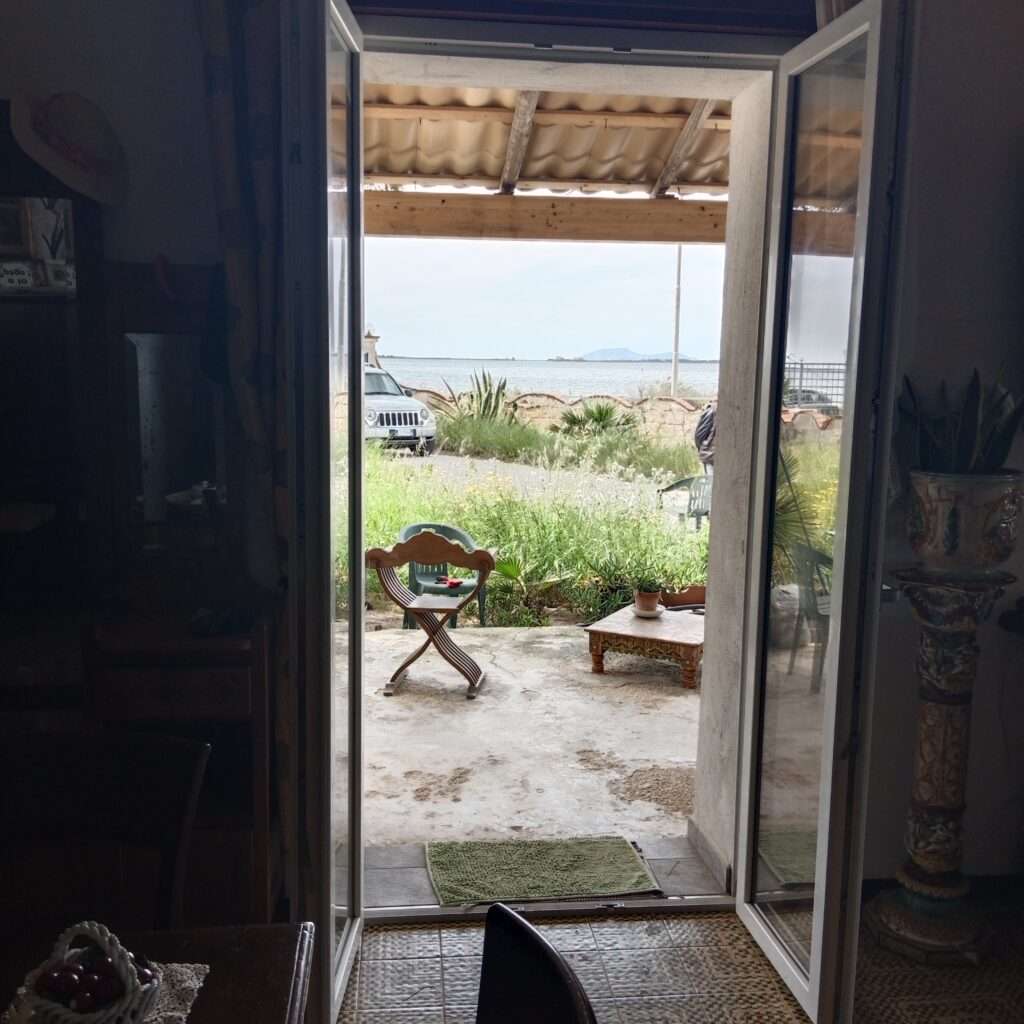 Blick auf die Terrasse