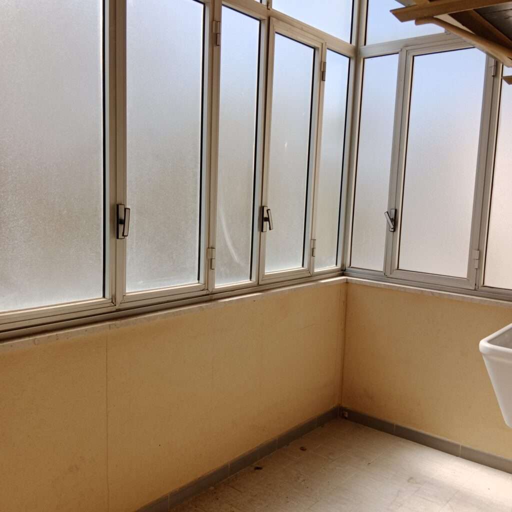 Balkon vom Wohn-, Esszimmer