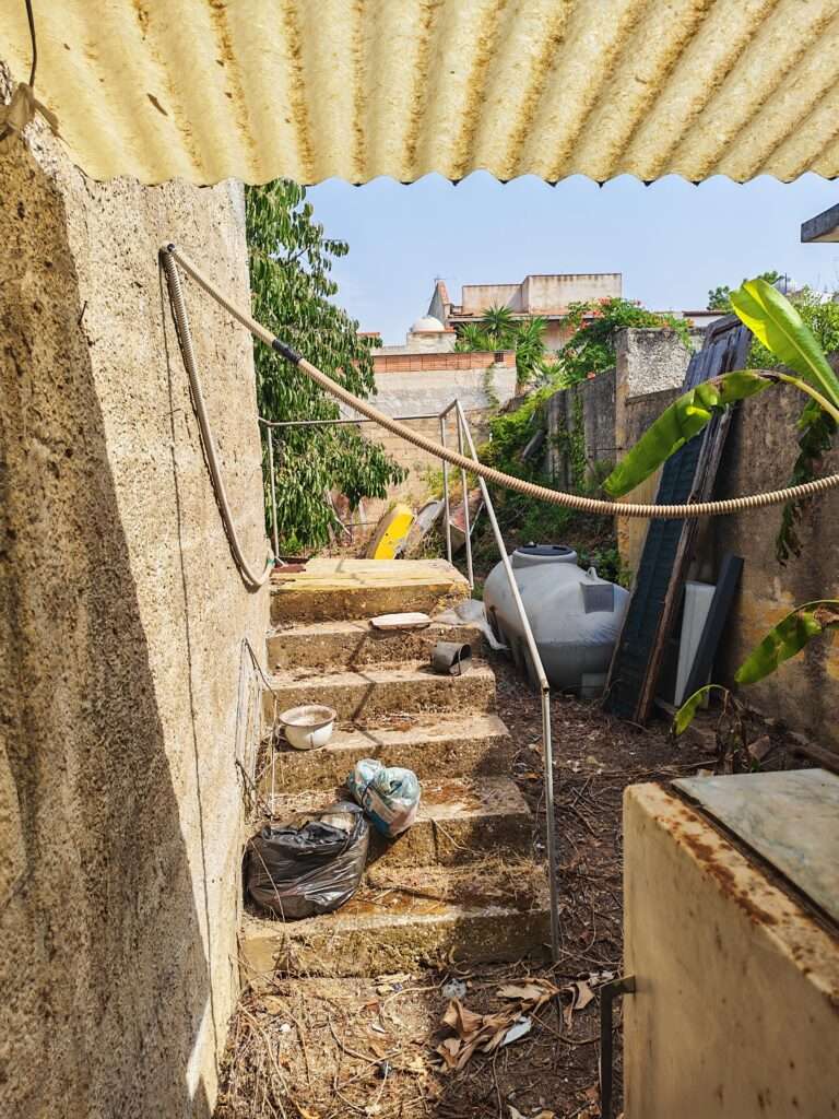 Hinterausgang zum Garten